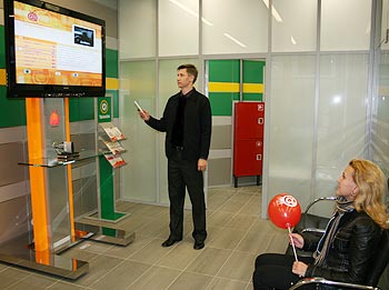 Демонстрация IP-TV в центре обслуживания клиентов СЗТ